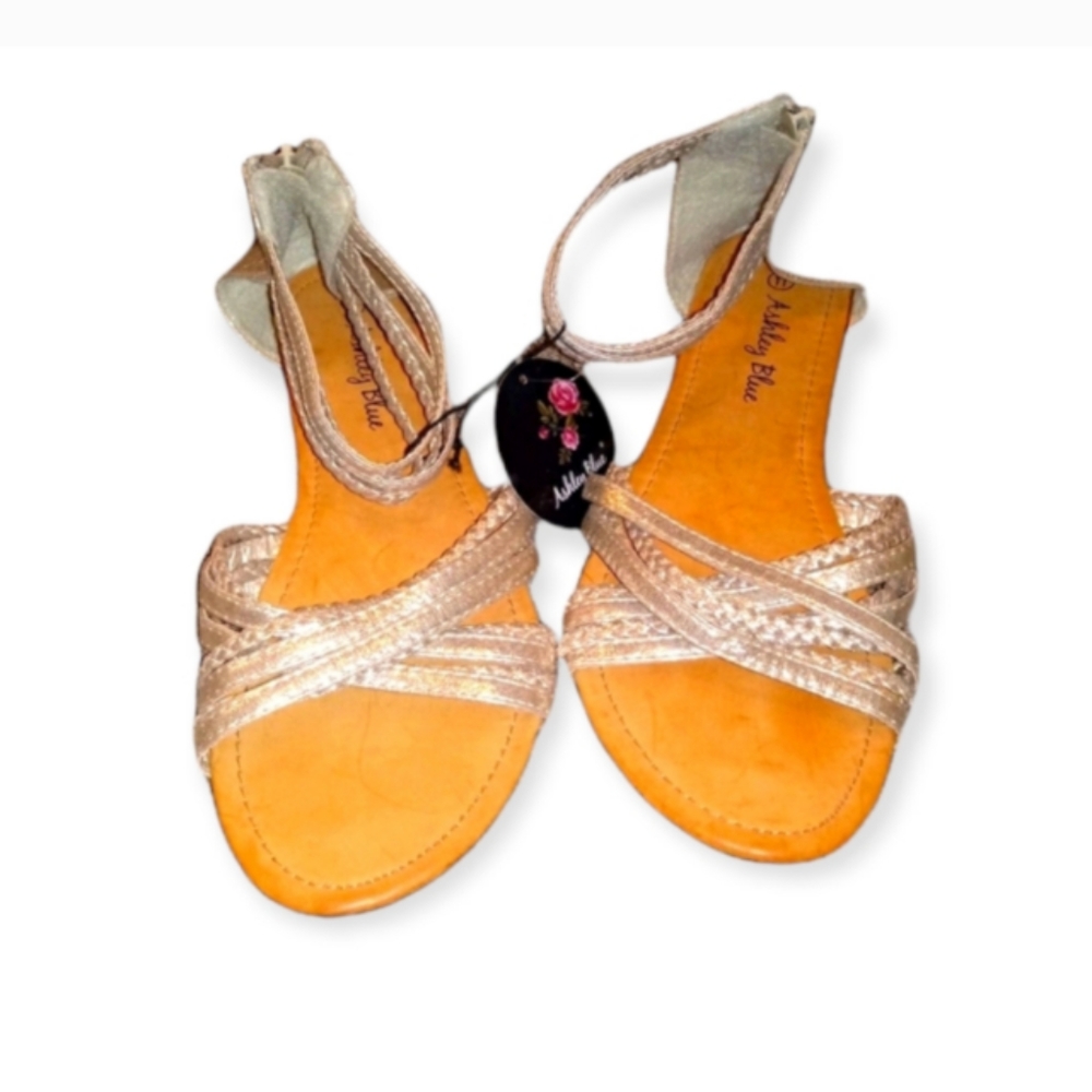 New Metallic Gold Sandals size 10/11